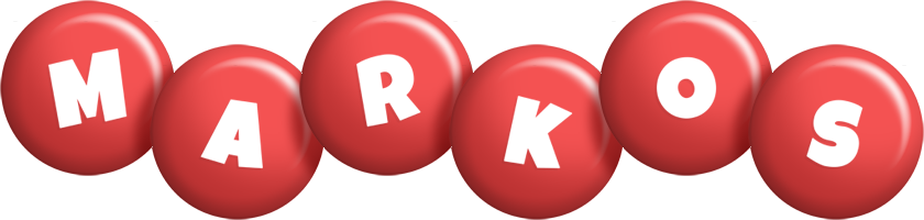 Markos candy-red logo