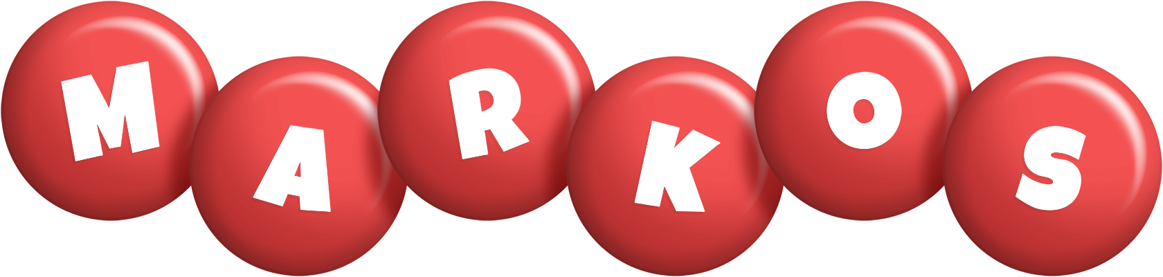 Markos candy-red logo