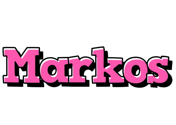 Markos girlish logo