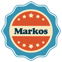 Markos labels logo