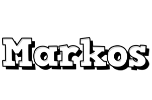 Markos snowing logo