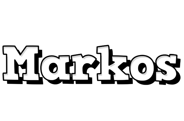 Markos snowing logo