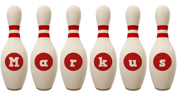 Markus bowling-pin logo