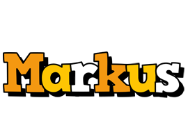 Markus cartoon logo