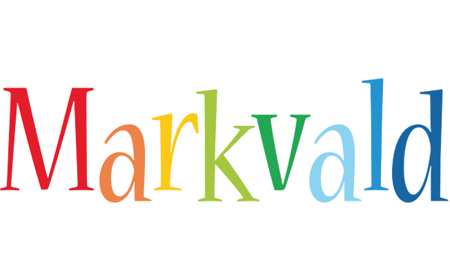 Markvald birthday logo