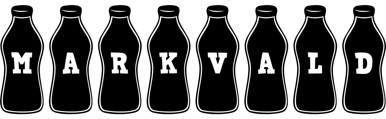 Markvald bottle logo