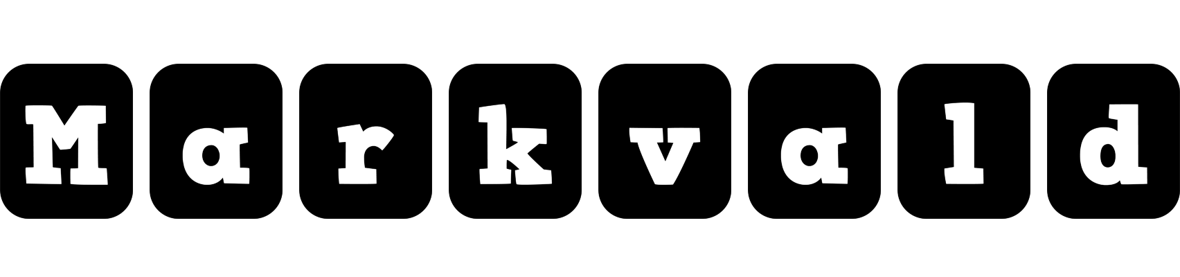 Markvald box logo