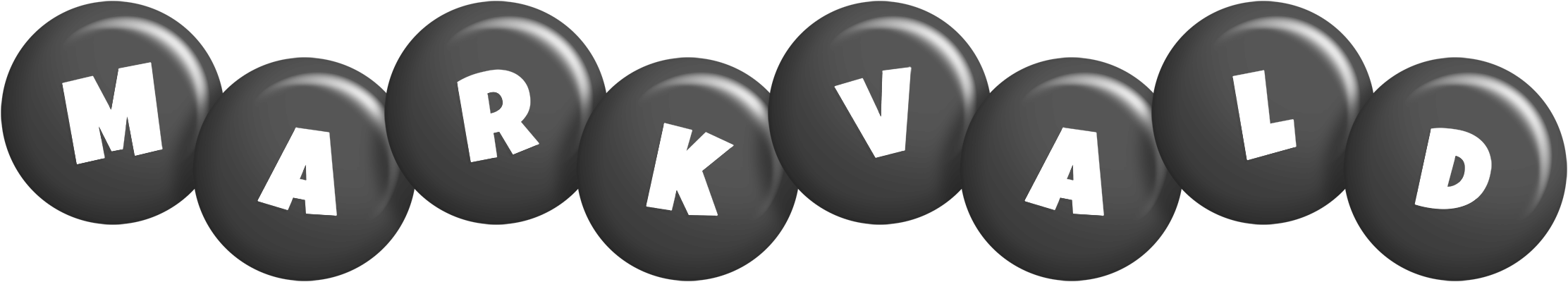 Markvald candy-black logo