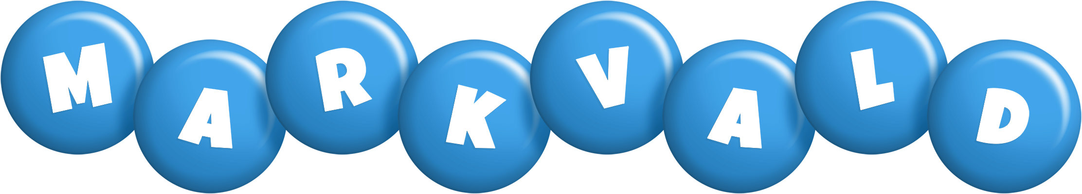 Markvald candy-blue logo