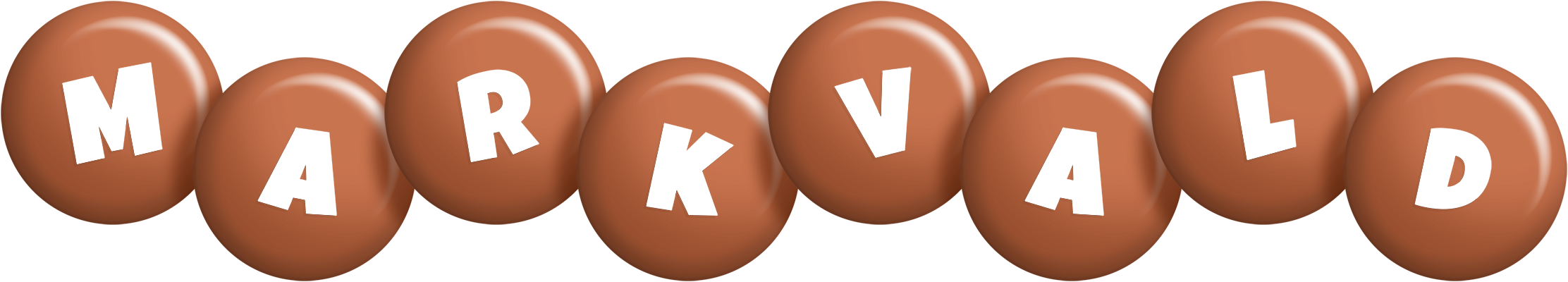 Markvald candy-brown logo