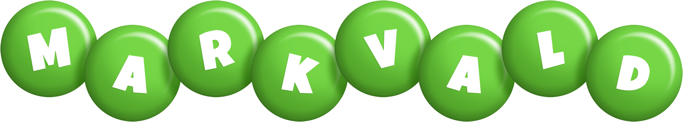 Markvald candy-green logo
