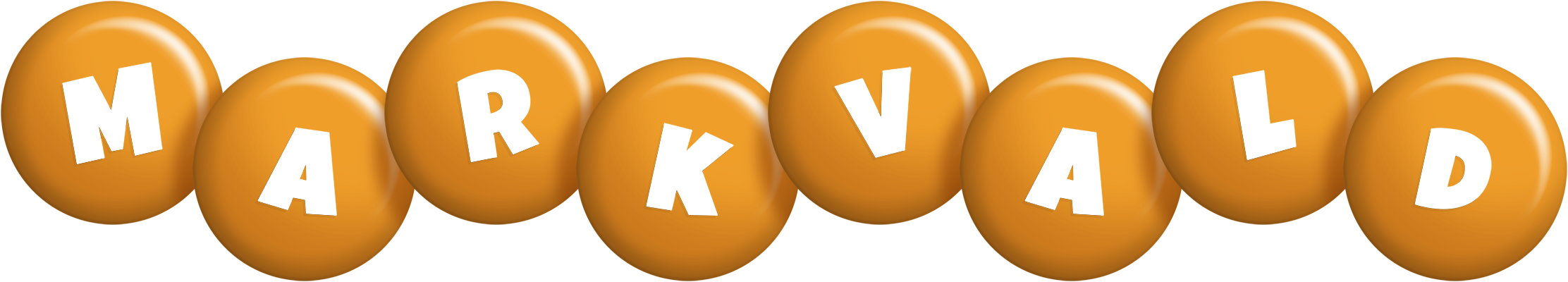 Markvald candy-orange logo