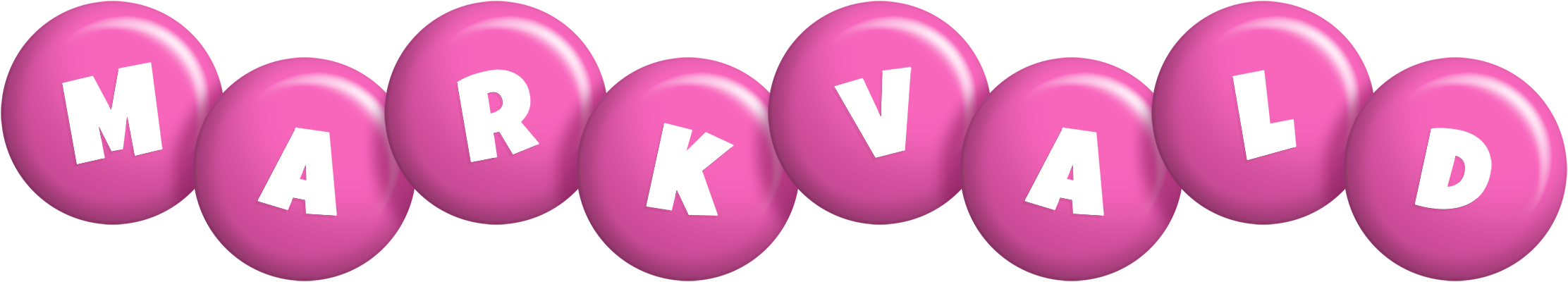 Markvald candy-pink logo