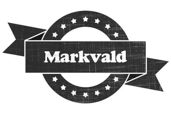Markvald grunge logo