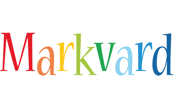 Markvard birthday logo