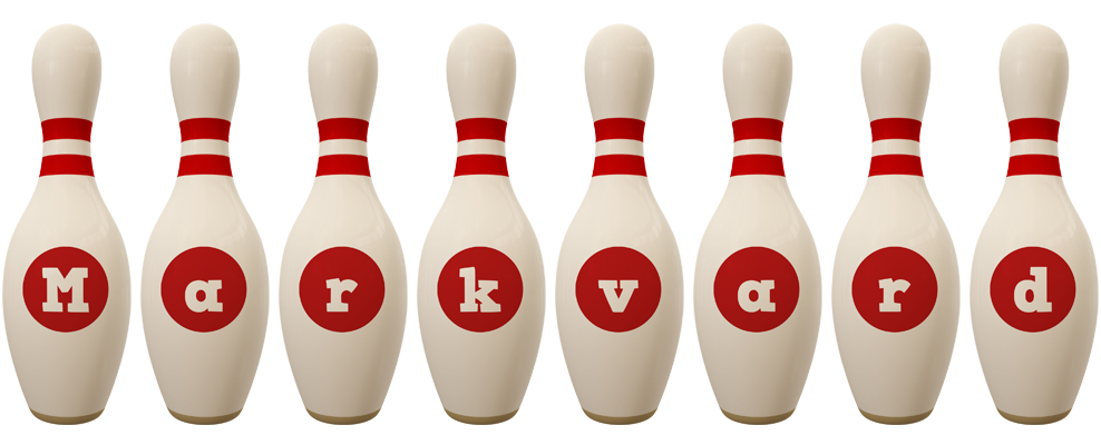 Markvard bowling-pin logo