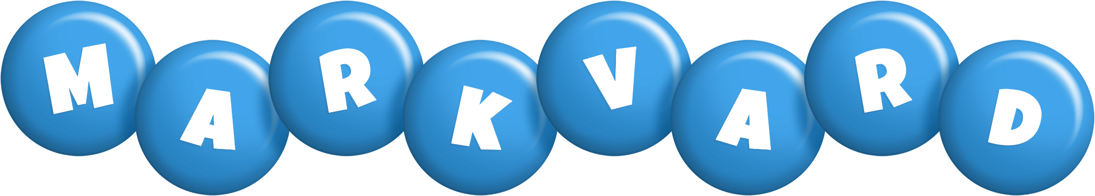 Markvard candy-blue logo