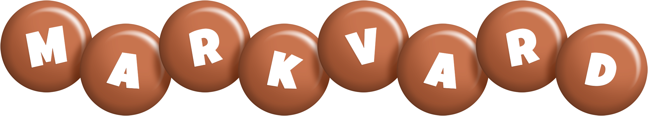 Markvard candy-brown logo