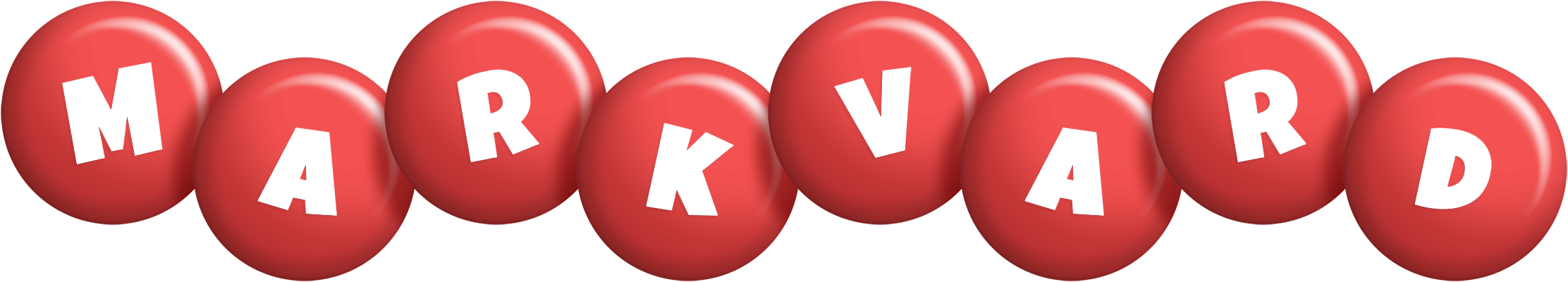 Markvard candy-red logo