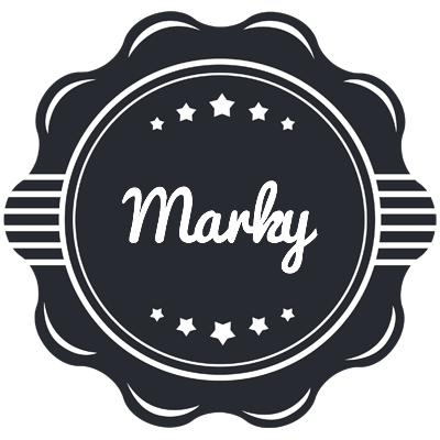 Marky badge logo