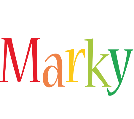 Marky birthday logo