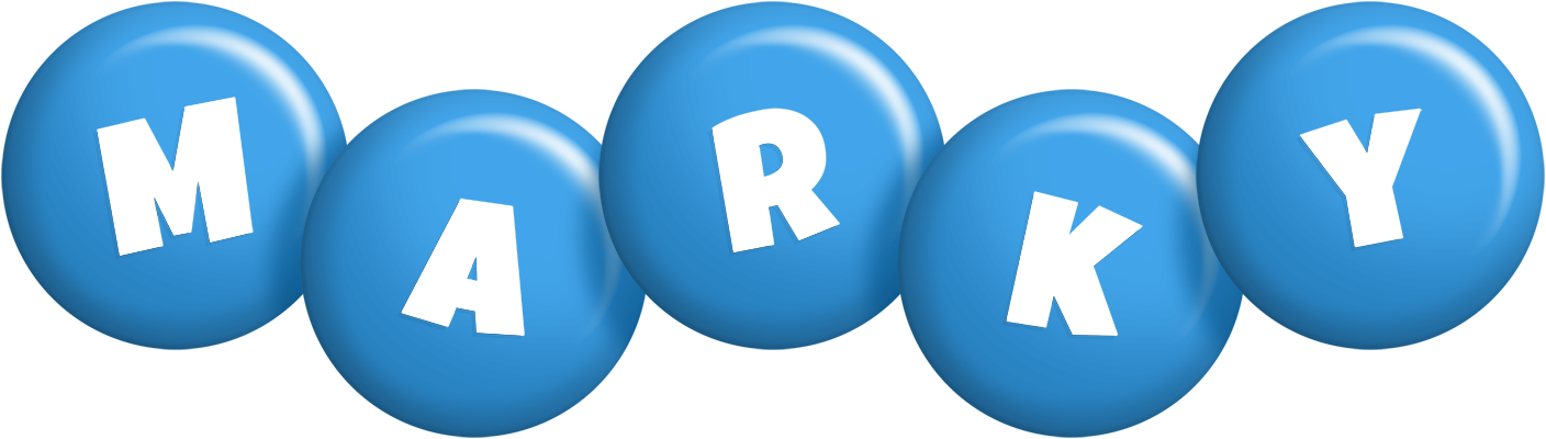 Marky candy-blue logo