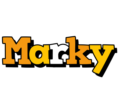 Marky cartoon logo
