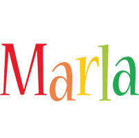 Marla birthday logo