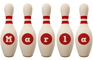 Marla bowling-pin logo