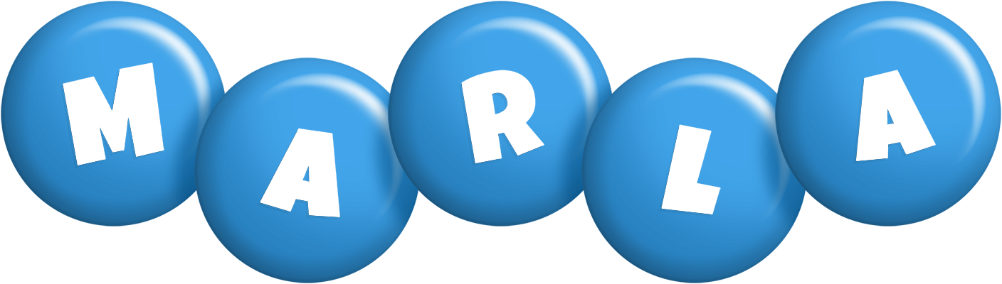 Marla candy-blue logo