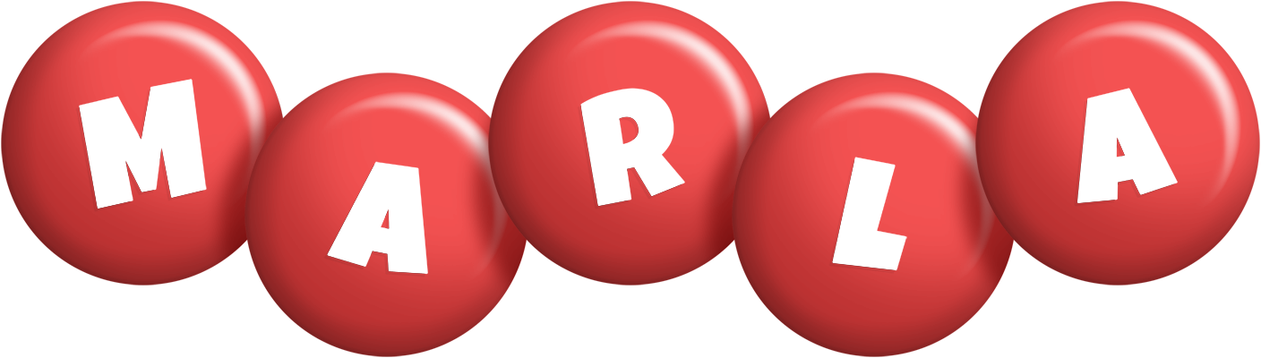 Marla candy-red logo