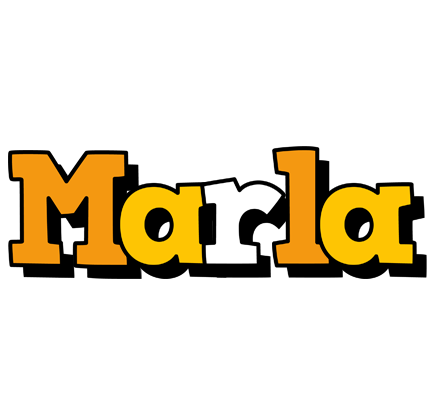 Marla cartoon logo