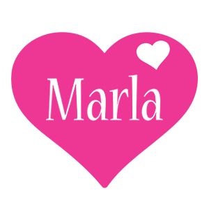 Marla love-heart logo