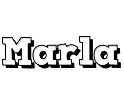 Marla snowing logo