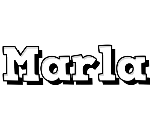 Marla snowing logo