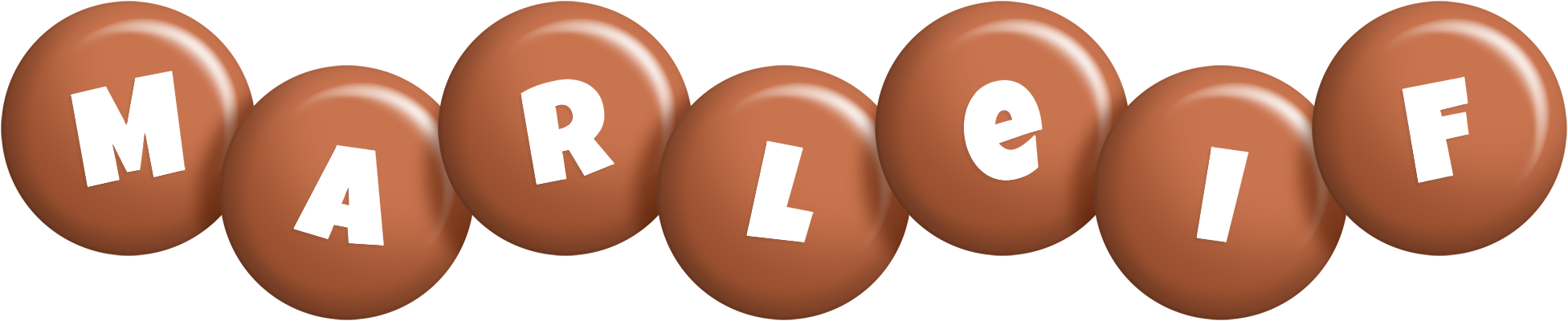 Marleif candy-brown logo