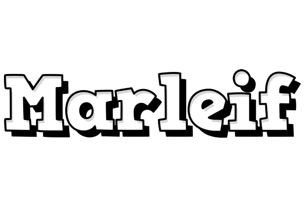 Marleif snowing logo