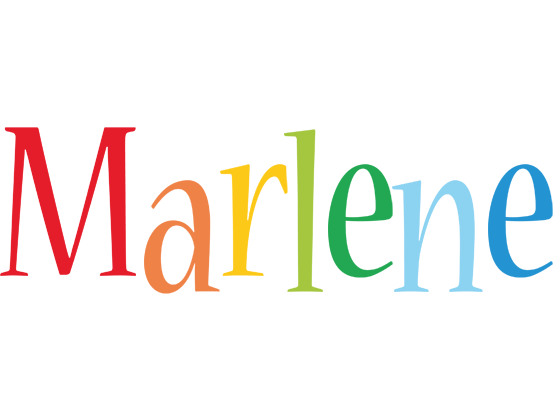 Marlene birthday logo