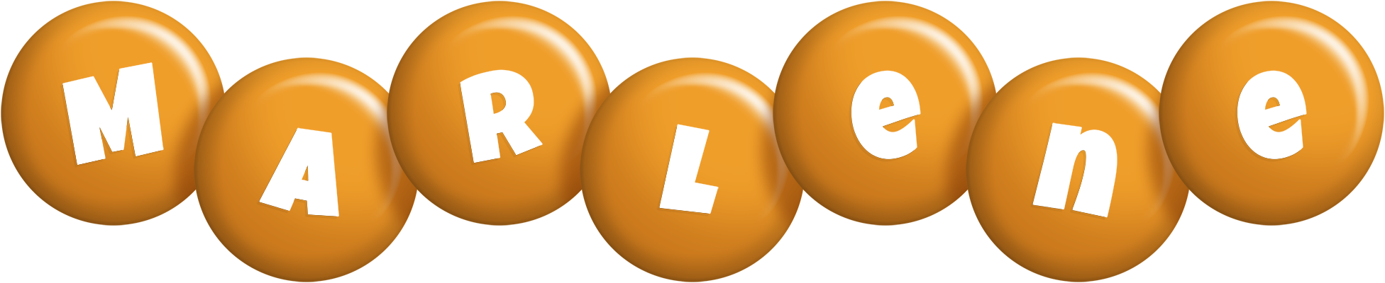 Marlene candy-orange logo
