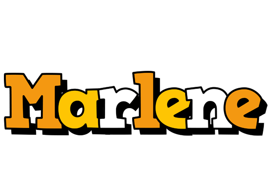 Marlene cartoon logo