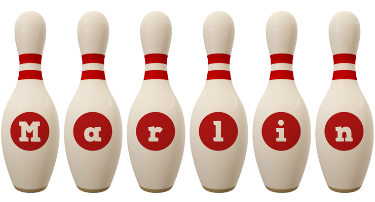 Marlin bowling-pin logo