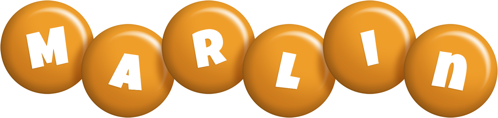 Marlin candy-orange logo