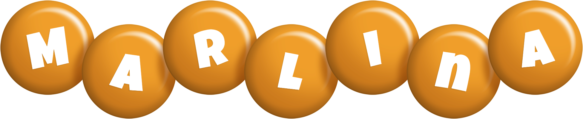 Marlina candy-orange logo
