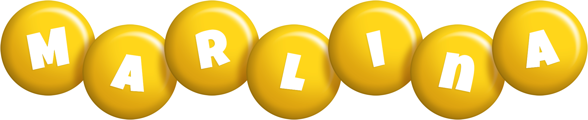 Marlina candy-yellow logo