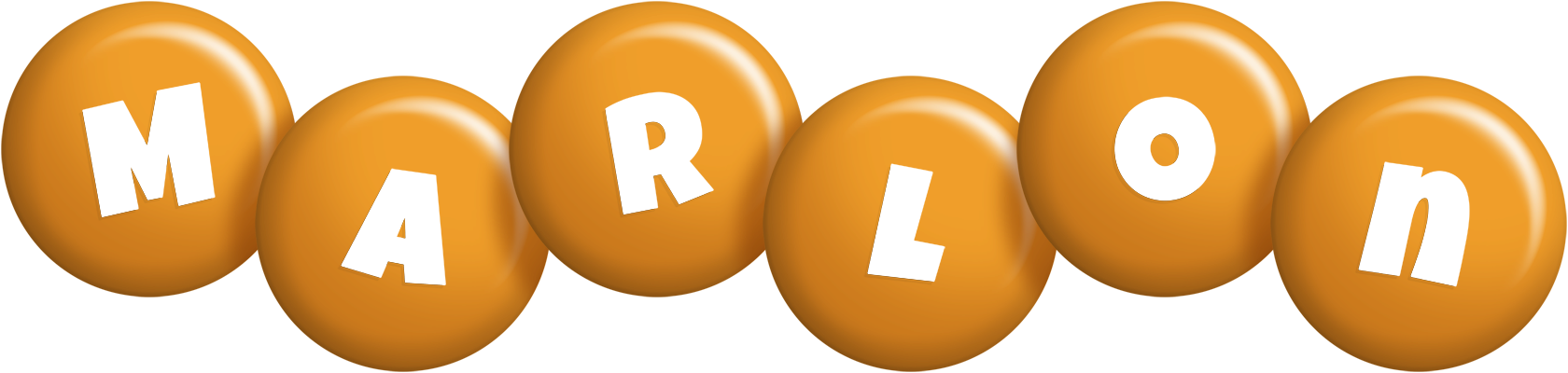 Marlon candy-orange logo