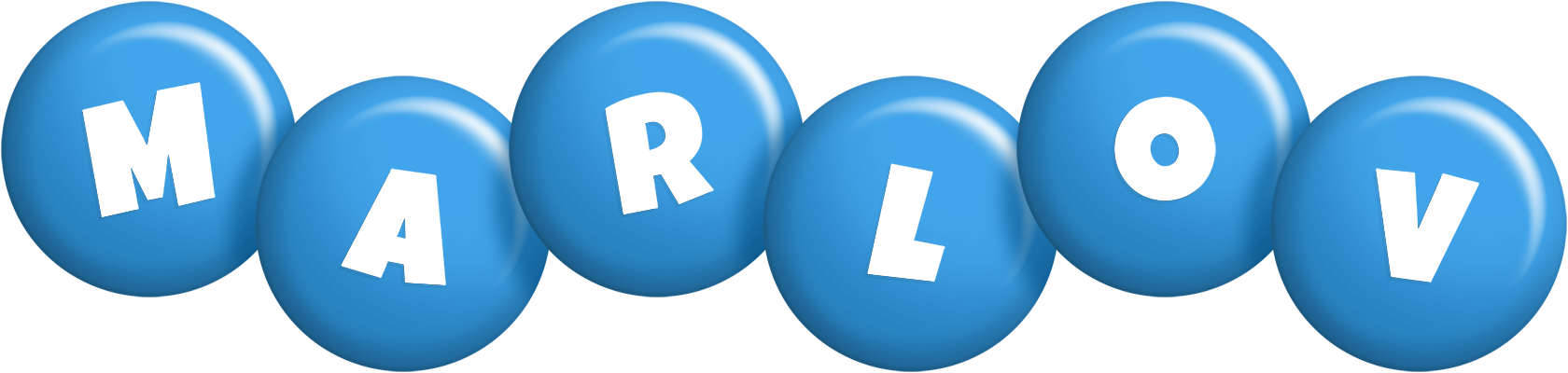 Marlov candy-blue logo
