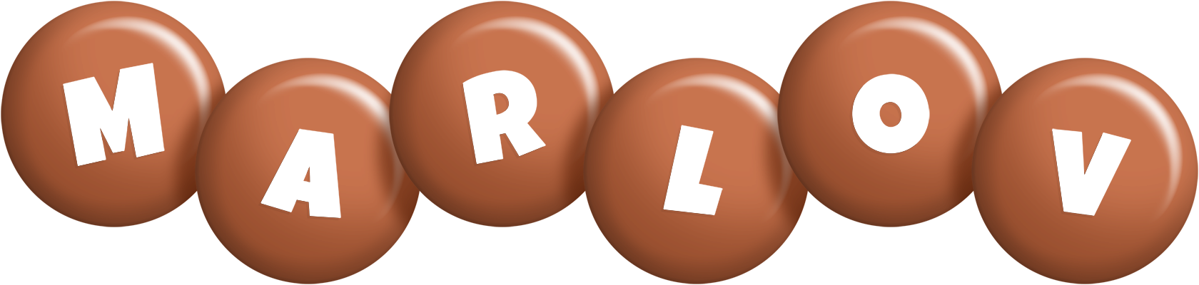 Marlov candy-brown logo