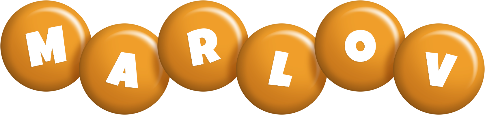 Marlov candy-orange logo