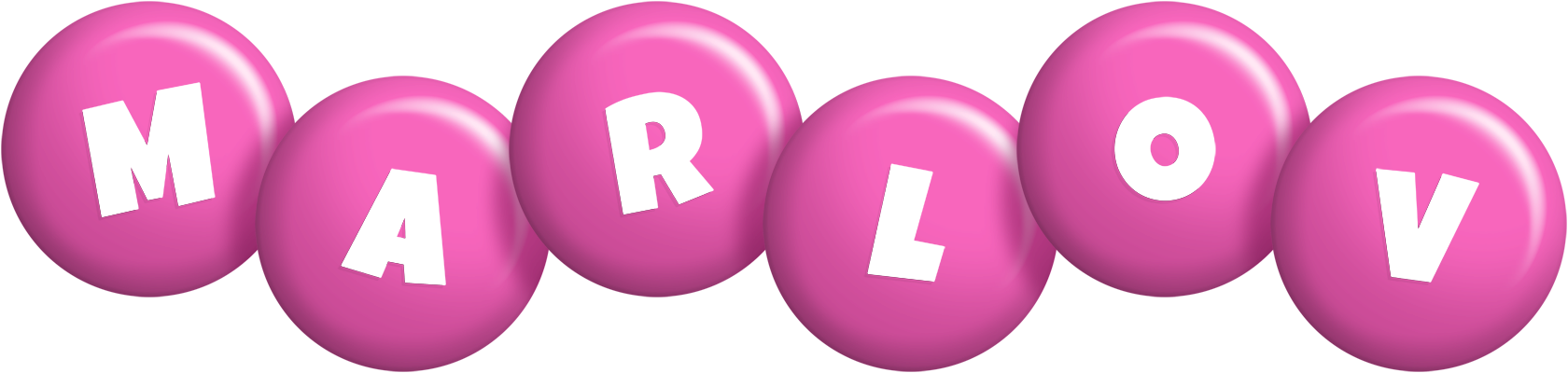 Marlov candy-pink logo
