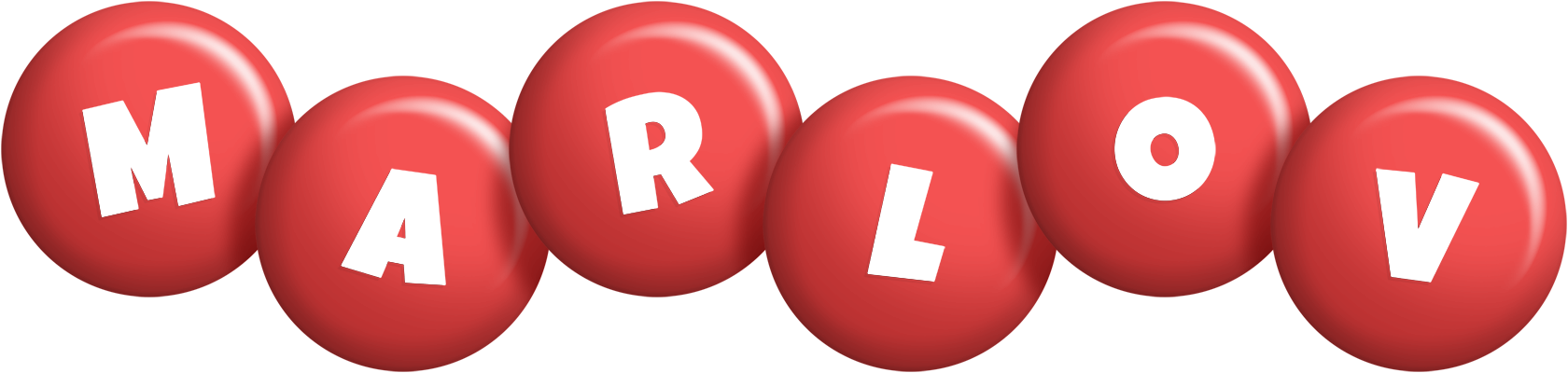 Marlov candy-red logo